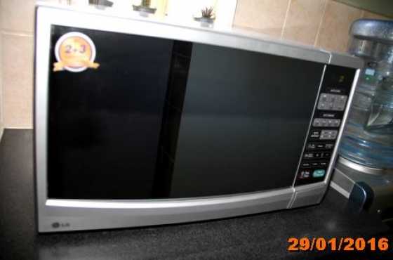 Metallic LG Microwave oven for sale