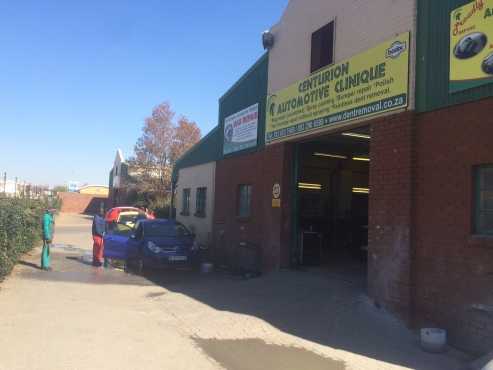 MINI FACTORY  WAREHOUSE TO LET IN HENNOPS PARK, CENTURION. IDEAL FOR A SMALL PANELBEATER OR A SCRAT