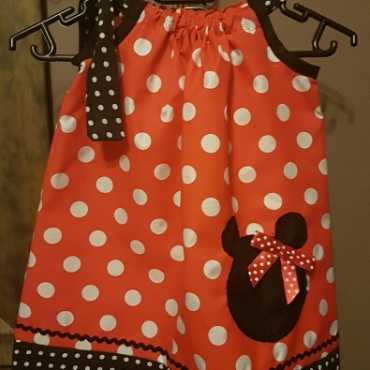 Minnie Mouse, Minion and Hello Kitty dresses