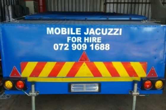 Mobile jacuzzi for hire