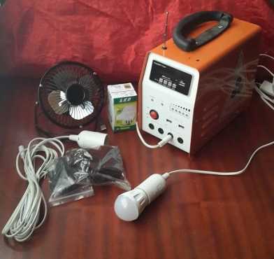 Mobile solar light system with MP3 player