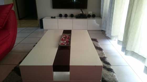 Modern TV stand and coffee table