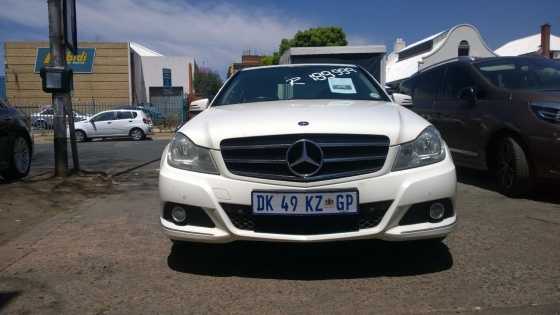 Monthly Special 2012 Mercedes Benz c180 auto with dvd in good condition R170,000.00