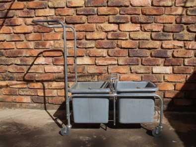 Mopping Trolleys with plastic buckets for sale