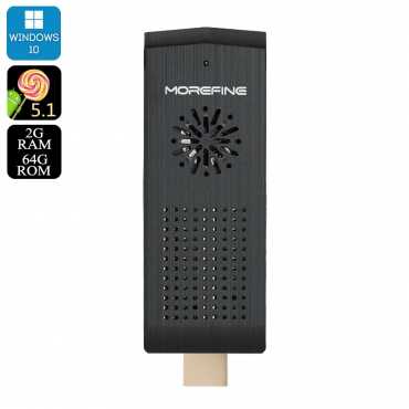 MoreFine M1 Plus HDMI Dongle  Windows 10  Android 5.1, Intel x5-Z8300 CPU, 2GB RAM, 128GB Micro S