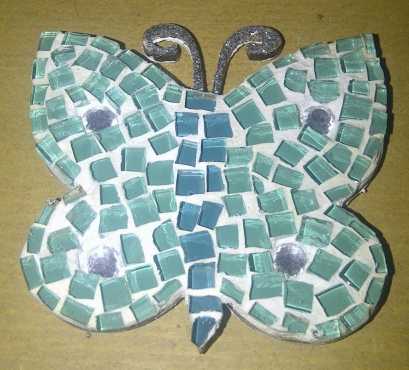 Mosaic Butterfly Fridge Magnets