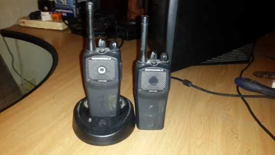 Motorola CP140 Radios x2 amp charger