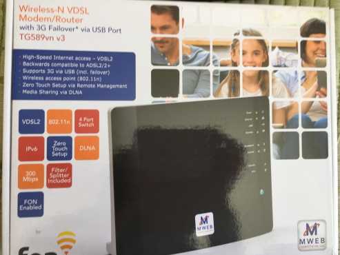 MWeb Wireless-N VDSL ModemRouter