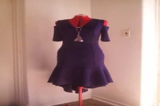 Navy evening dress