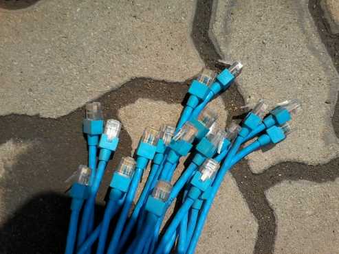 Network cables RJ45 with couplers for sale