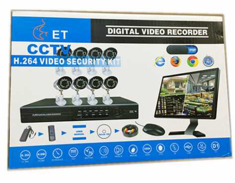 New 8 Camera Security Recording System With Intenet and 3G Phone Viewing