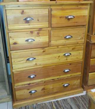 New 8 drawer chest, brass handle