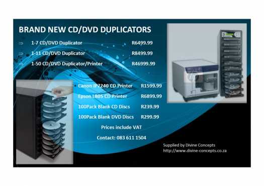 New CDDVD Duplicators on Sale