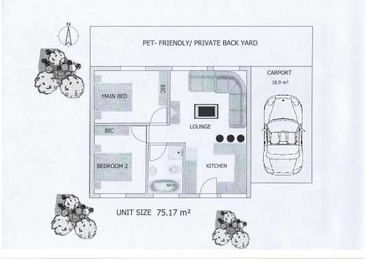 New Exclusive 2 Bed Townhouse TO LET with Carport