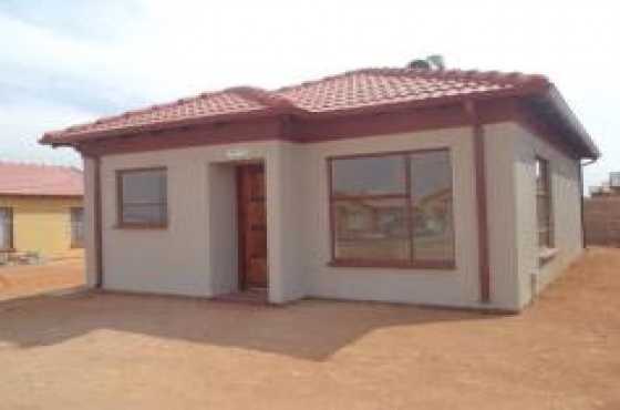 New Houses in Soshanguve for Low Income Earners