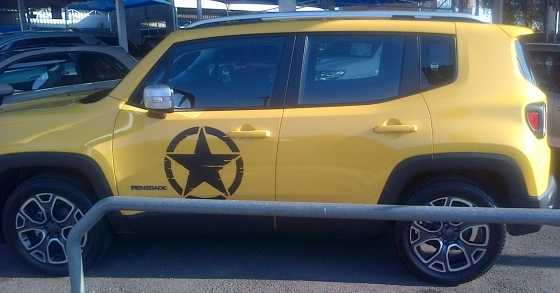 New Jeep Renegade Star Decals  Stickers