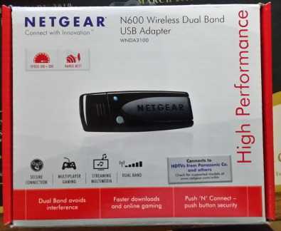 New Netgear WNDA3100v2 Wireless USB Adapter