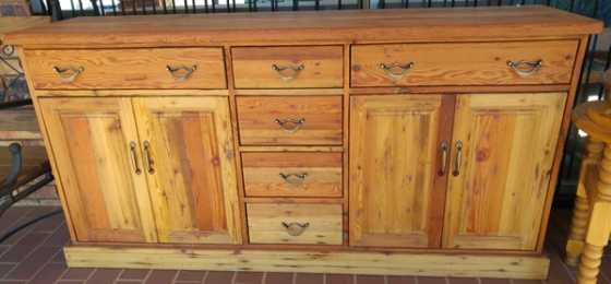 New - Old oregon sideboard, drawers in the middle, doors