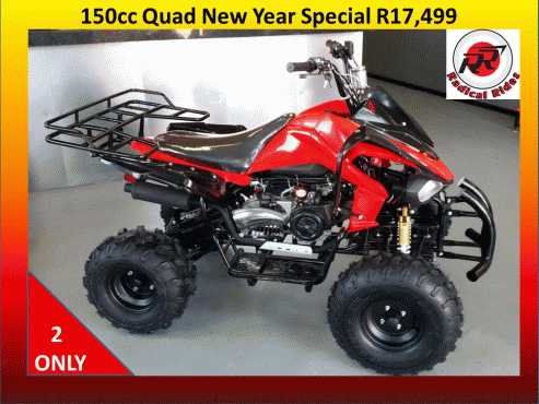 New Quads 150cc Auto with Reverse R17,999