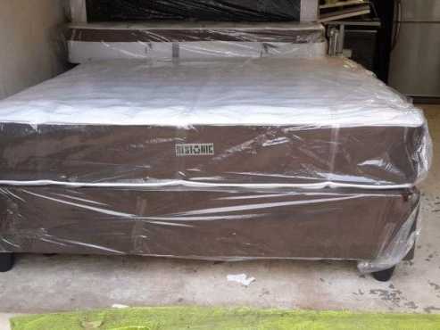 New Restonic King Size Foam Mattress and Base Set