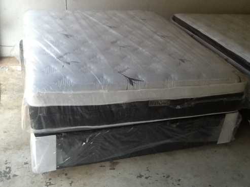 New Restonic Queen Size Eurotop Base and Mattress Set