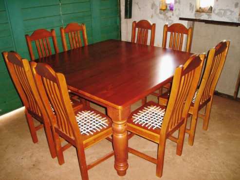 New Table plus Riempie chairs