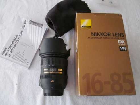 Nikon 16-85mm  lens