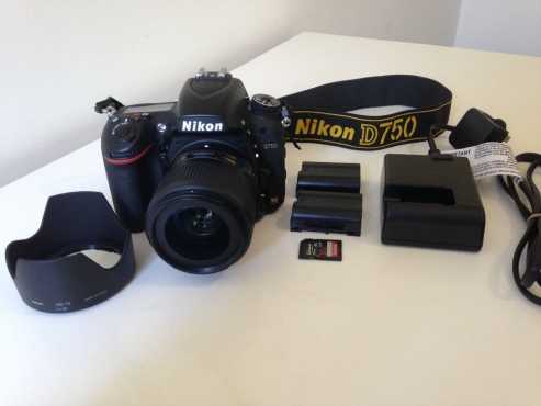 Nikon d750 DSLR with 35mm f1.8 G ED AF-S Nikkor Lens