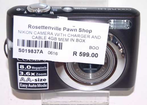 Nikon Digital Camera S019837A Rosettenvillepawnshop