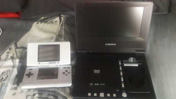 nintend DS with a portable dvd player