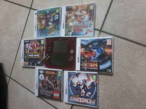 Nintendo ds and 7 games