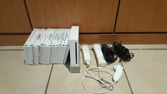 Nintendo Wii with games