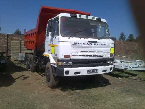 Nissan Diesel 10m3 tipper truck ...you can start with this truck