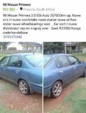 Nissan primera 98