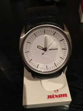 Nixon Men039s 039The Esquire039 Stainless Steel and Leather Quartz Watch