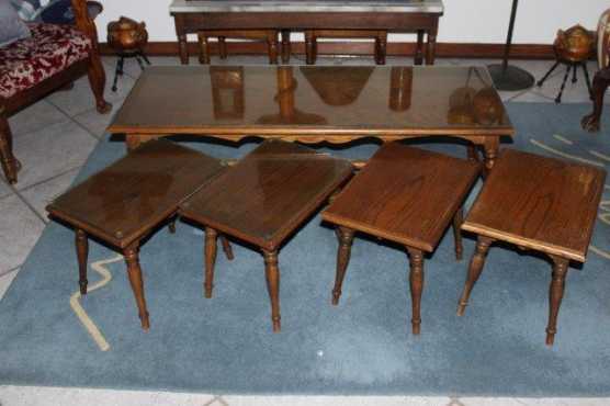 Oak Coffe Table set