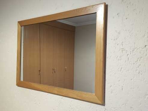 Oak Framed Mirror For Sale