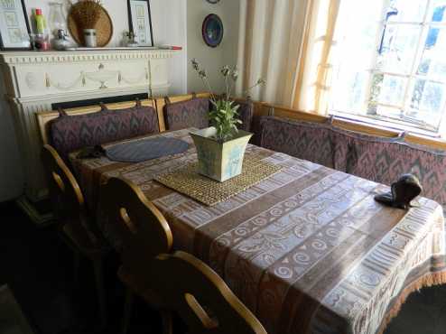 Oak table and chairs