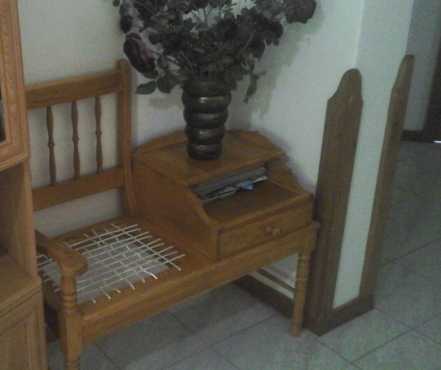 Oak Telephone Table