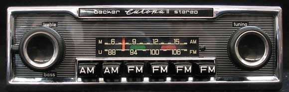 Old car radio