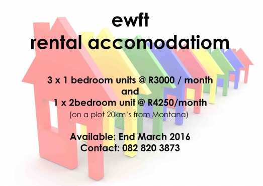 One and Two bedroom Flat or Cottage to rent