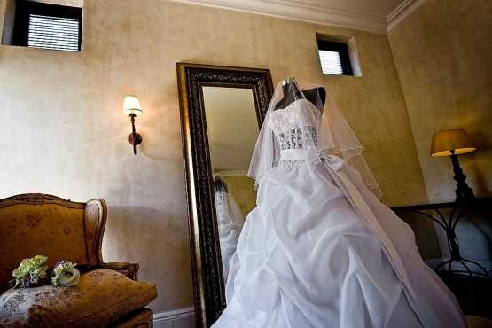 One of a kind wedding dress