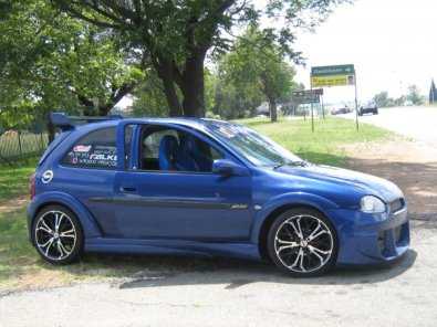 Opel Corsa with Imported 9pc wide arch body kit