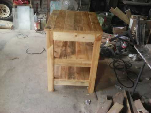 Oregon pine butchers table