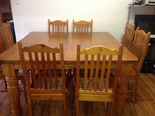 Oregon Pine dining room table