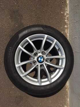 Original BMW mag wheels and Pirelli Tyres