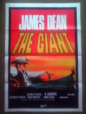 Original James Dean GIANT collectable vintage movie poster