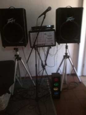 PA system  Excellent for parties karaoke and weddings