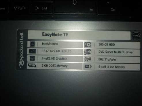 Packard Bell Easy Note TE te koop