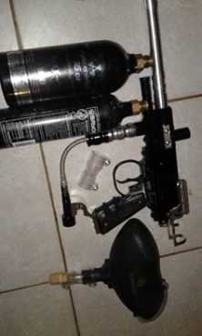 Paintball gun Spider TL-X. 2 full gasbottles